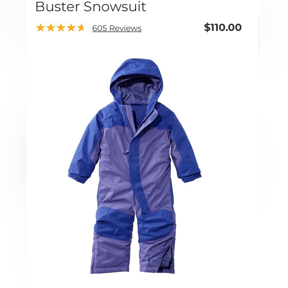 LL Bean Cold Buster snowsuit with hood, 2T
